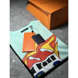 Louis Vuitton Short-Sleeve Printed Tee  