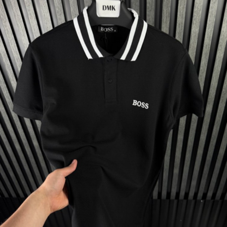 BOSS Polo Yaka Siyah Tshirt