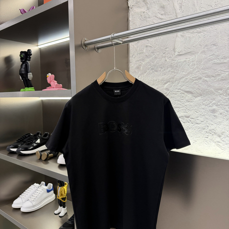 BOSS Logo Appliquéd %100 Cotton Tshirt