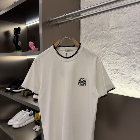 LOEWE Logo Appliquéd %100 Cotton Tshirt
