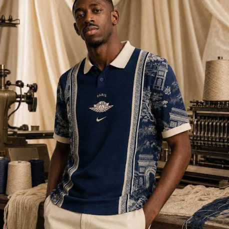 Christian Dior x NIKE Dembele Special Edition Polo Yaka Tshirt