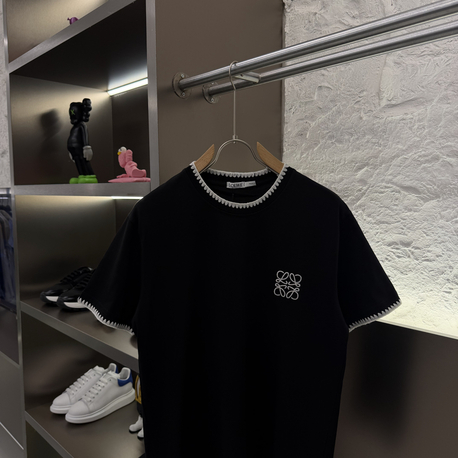 LOEWE Logo Appliquéd %100 Cotton Tshirt