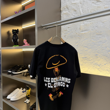 Les Benjamins Logo Appliquéd %100 Cotton Tshirt