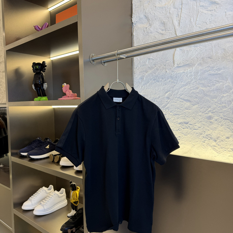 Calvin Klein Logo Appliquéd %100 Cotton Polo Tshirt