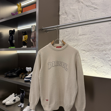 Diesel Premium %100 Pamuk Triko Kazak Kahve