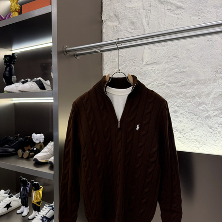 Ralph Lauren %100 Pamuk Örme Half Zip Triko