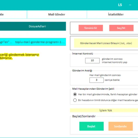 Toplu Mail Gönderme Programı | TopluMailPro (1 Aylık)