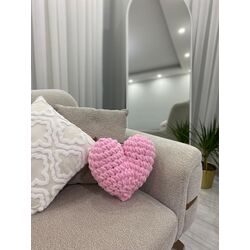Kalpli Dekoratif Yastık (Pembe)
