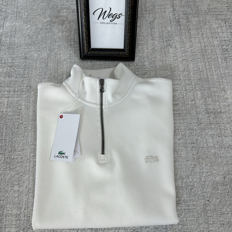 LC PREMIUM KALİTE(A) Detay Fermuar Polo Yaka Tona Ton Beyaz