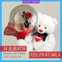 Ayıcıklı Balon Buket ( 14 Şubat )