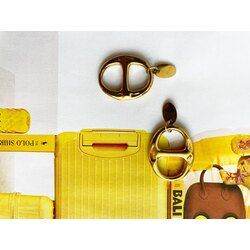 S.Steel - Çelik , Dior Model , Gold Küpe 