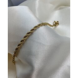 S.Steel - Çelik , Zincir Model , Gold Bileklik