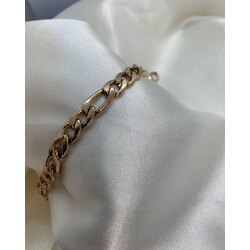 S.Steel - Çelik , Zincir Model , Rose Bileklik  