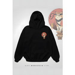 Oversize Baskılı Kapüşonlu Sweatshirt