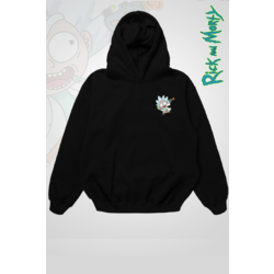 Oversize Baskılı Kapüşonlu Sweatshirt