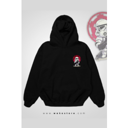 Oversize Baskılı Kapüşonlu Sweatshirt