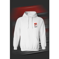 Unisex Baskılı Kapüşonlu Sweatshirt
