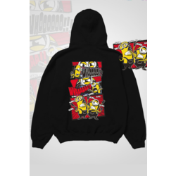 Oversize Baskılı Kapüşonlu Sweatshirt