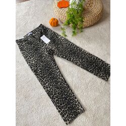 ZRA MARKA Leopar desenli jean