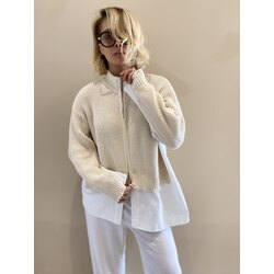 Tasarım Twst Model Triko Gömlek Detaylı Hırka