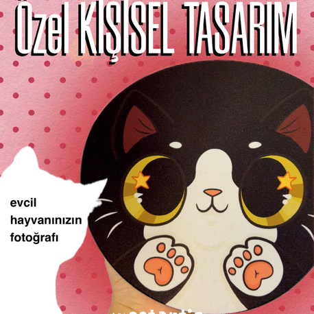 westcats Evcil Hayvanınız için Özel Kişisel Tasarım Mousepad Mouse Pad Altlığı