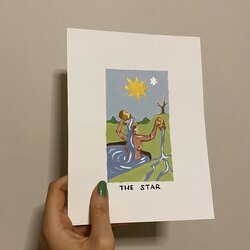 Kişiye özel Tarot Kartı - The Star Tarot card 