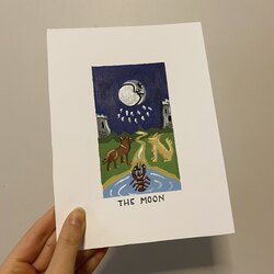 Kişiye özel Tarot kartı - The Moon Tarot card 
