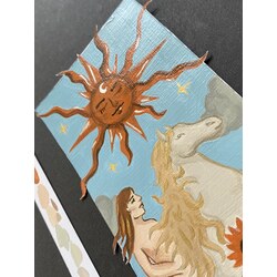 İnsan Figürlü The Sun Tarot Kartı