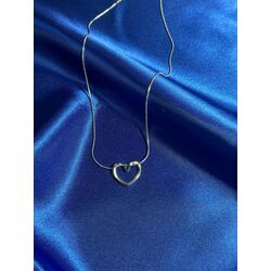 Silver / Zarif Kalp Kolye 