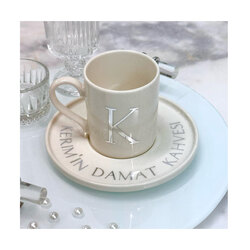 İsim baskılı damat kahvesi
