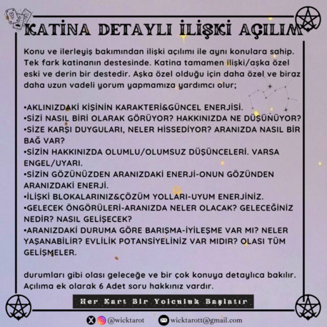 KATİNA DETAYLI İLİŞKİ AÇILIMI