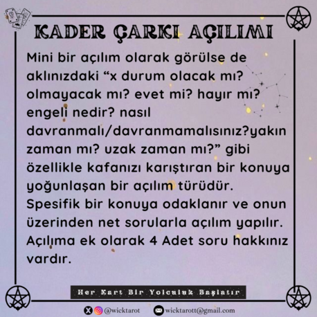 KADER ÇARKI AÇILIMI