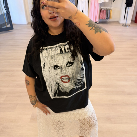 GAGA SİYAH OVERSİZE TİŞÖRT 