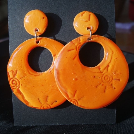 Orange Sun Dangles