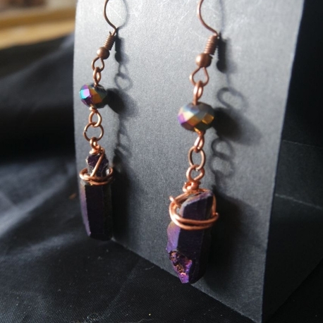 Aura Quartz Küpeler