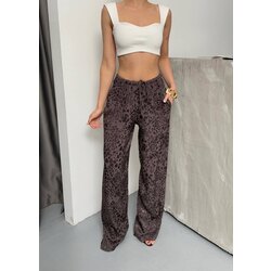Leopar Desenli Saten Pantolon ✨