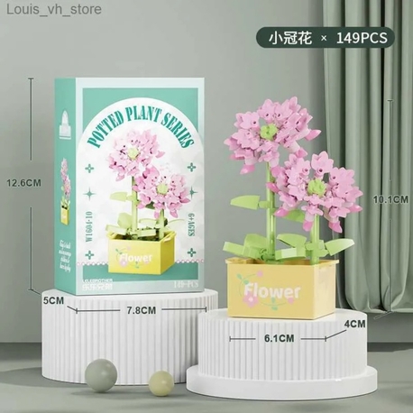 Potted Plant Series - Lego Puzzle Çiçek Seti (149 parça)