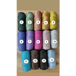 Multicolor Simli polyester makrome
