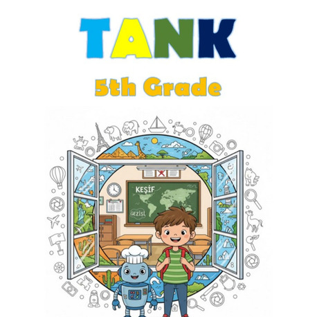 WORD TANK 5th GRADE COLORING BOOK - MAARİF MODELİ KİTABIYLA %100 UYUMLU KELİMELER (PDF)