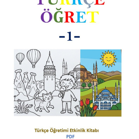 Bana Türkçe Öğret - 1 (Printable Coloring Book) -PDF-
