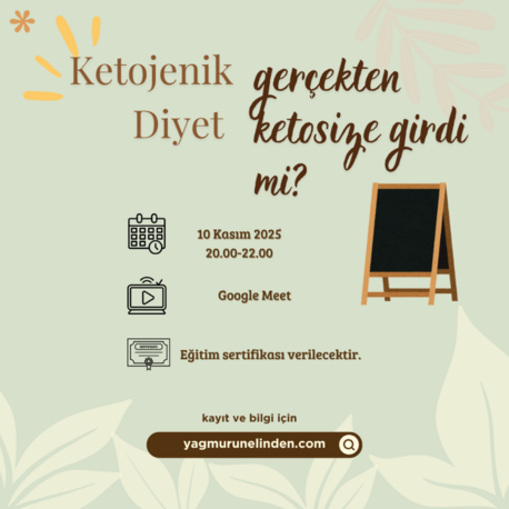 KETOJENİK DİYET: GERÇEKTEN KETOSİZE GİRDİ Mİ? - canlı eğitimin kaydı 