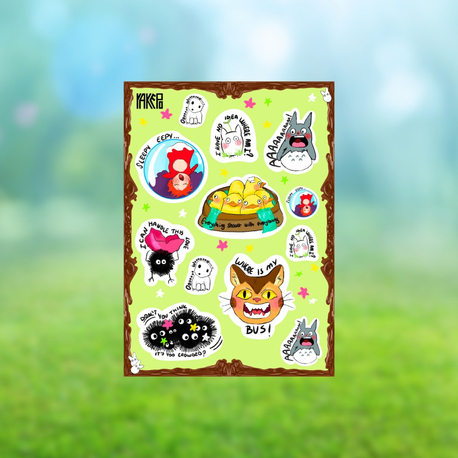 Ghibli sticker sayfa