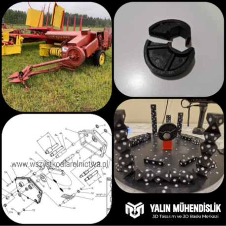 New Holland 270 balya makinesine ait tahrik pabucu