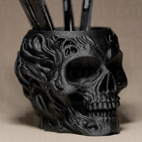 3D Baskı Kafatası Kalemlik.