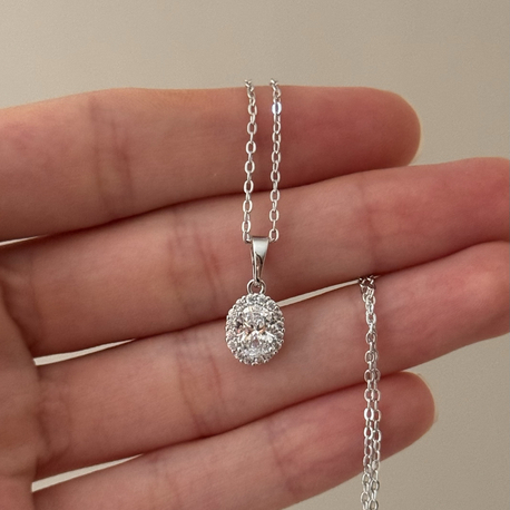 Taşlı kolye / xuping (silver) 