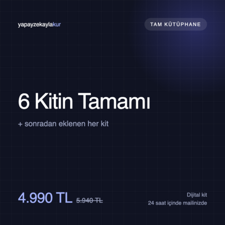 Tam Kütüphane — 6 Kitin Tamamı + Yeni Kitler