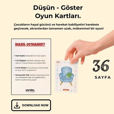 Düşün - Göster Yaratıcı Hak Oyunu, 36 Sayfa PDF Döküman