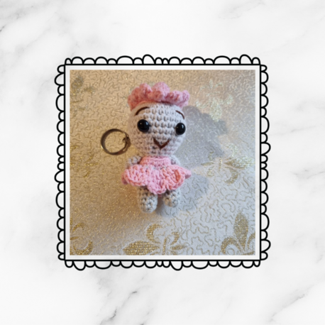 El Örgüsü Pembe Bebek Figürü - Tasarım Amigurumi Oyuncak & Hediye