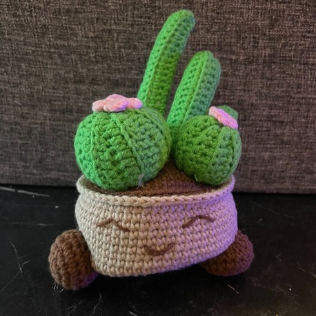 El Örgüsü Sevimli Kaktüsler - Tasarım Amigurumi Oyuncak & Hediye