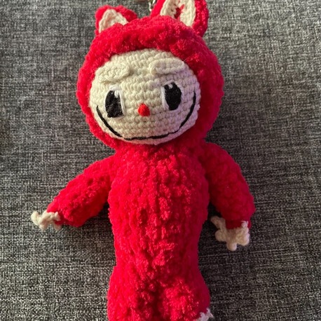 Labubu Figürü - El Yapımı Amigurumi Koleksiyon Oyuncağı